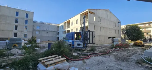 Pose d'un piézot à Morière-lès-Avignons dans le Vaucluse, Cuers, E2S-FP