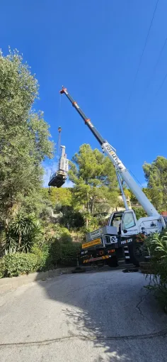 Expertise et analyse du sol pour fondation avec grutage à Toulon dans le var, Cuers, E2S-FP