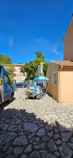 Études géotechniques à la Crau dans le VAR, Cuers, E2S-FP