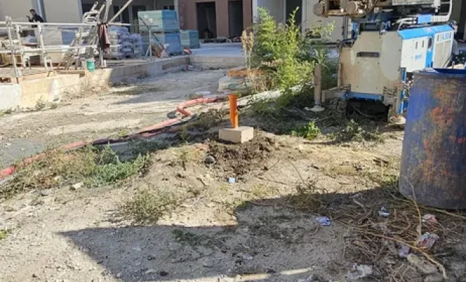 Pose d'un piézot à Morière-lès-Avignons dans le Vaucluse, Cuers, E2S-FP